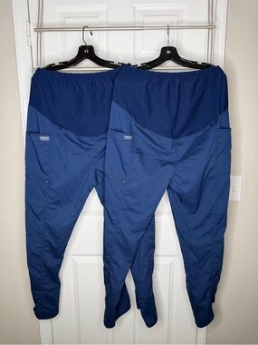 Cherokee Maternity Scrub straight leg Pants - Navy Blue